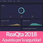 Copia de pantalla de la consola de ReaQta-Hive con el título sobreimpuesto de "ReaQta 2018, Apuesta por la seguridad"